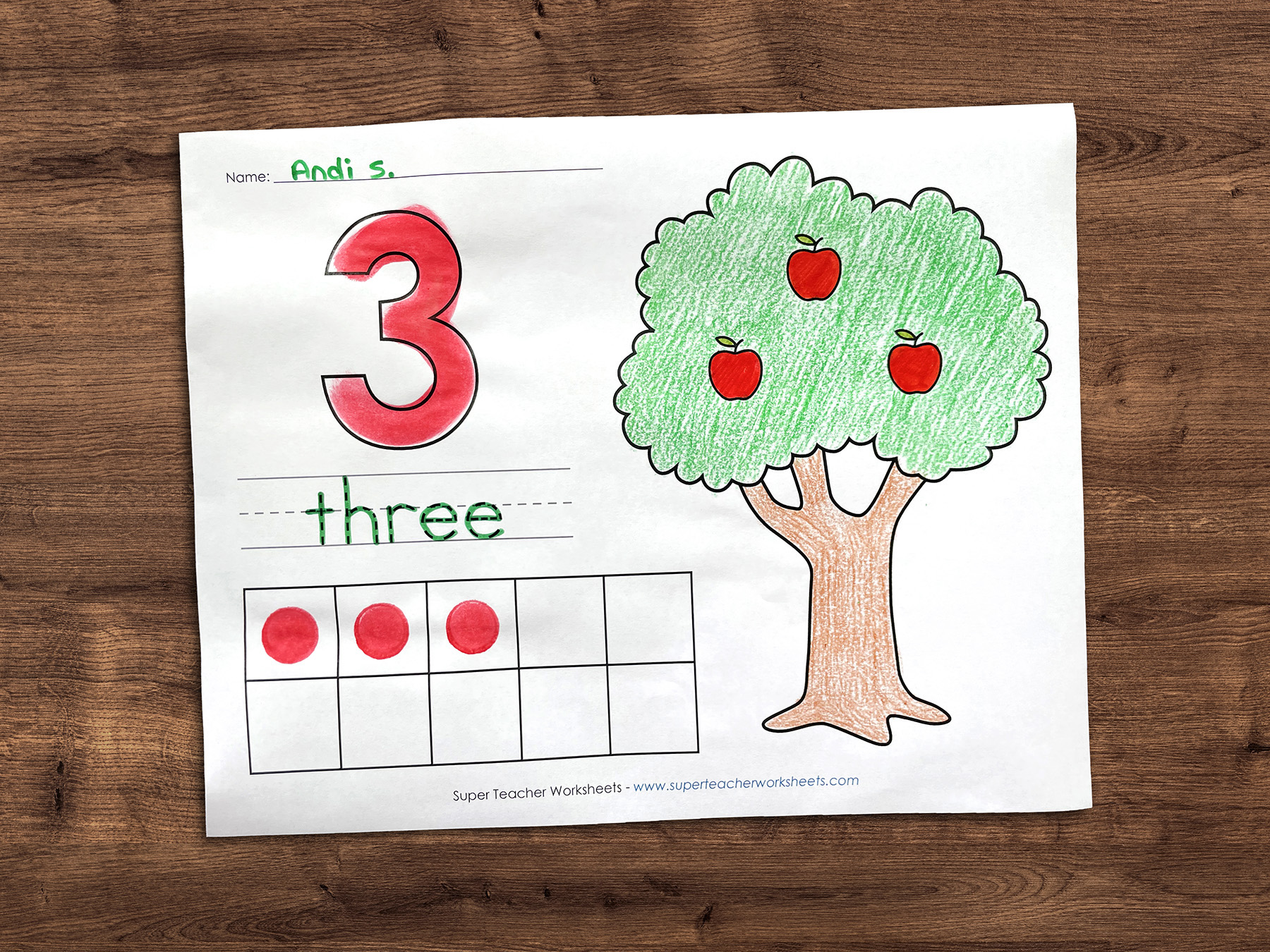 Printable Autumn Counting Activity 