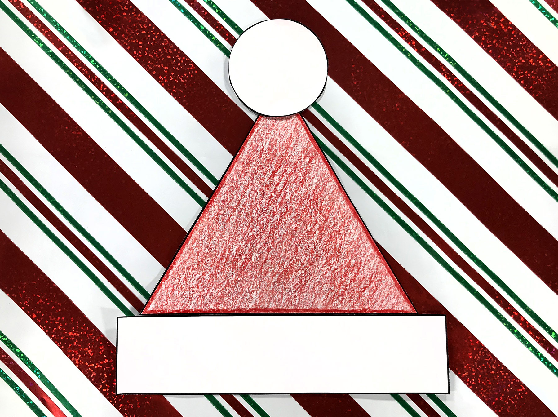 Make a Santa Hat from 2D Shapes!