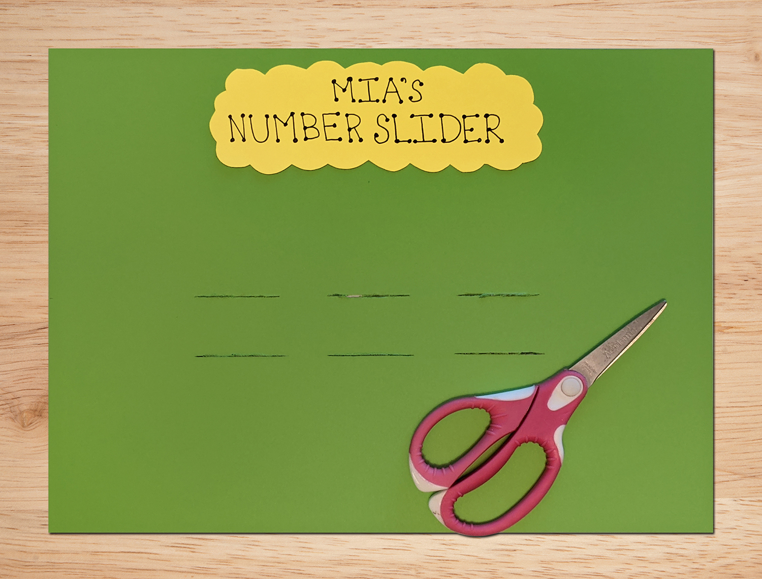 Number Sliders Craft