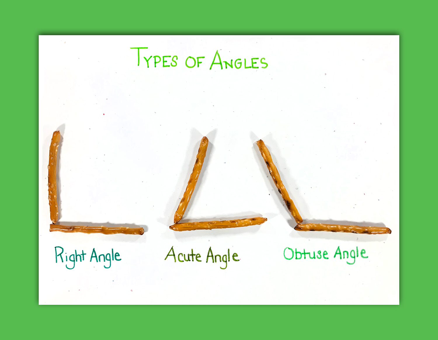 Making Angles With Pretzels