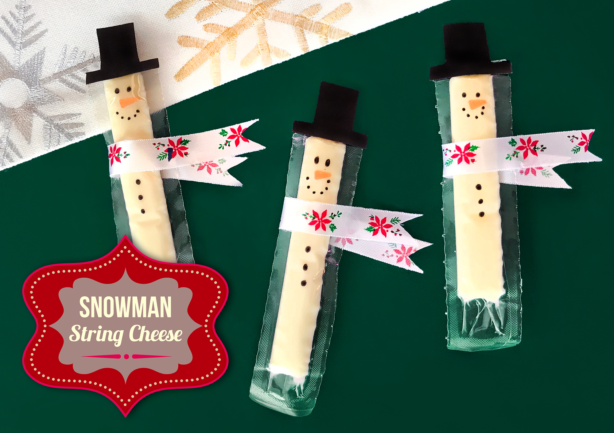 Snowman String Cheese