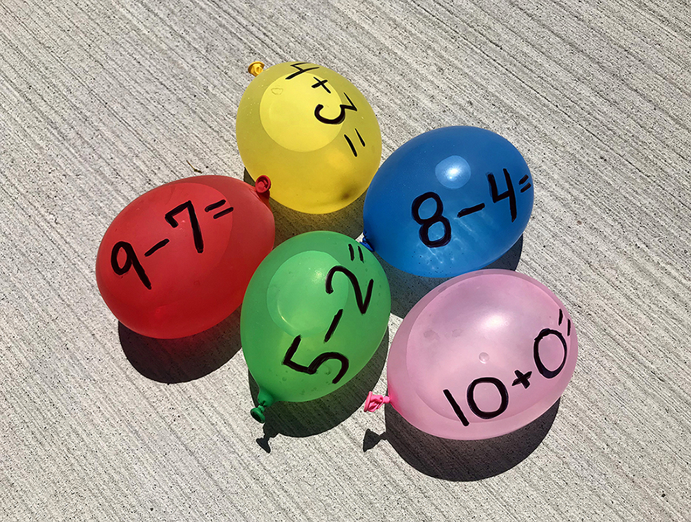 Water Balloon Math Facts
